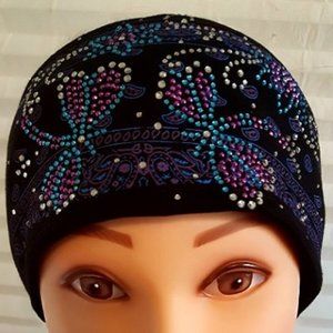 Rhinestone Headbands Hanky Dragonfly's Pr&Lt Blue!